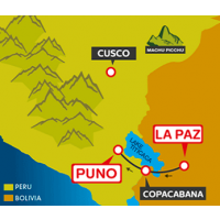 Tourist Bus La Paz to Copacabana to Puno (Bolivia Hop) 