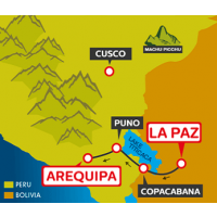 Tourist Bus La Paz to Copacabana to Puno to Arequipa (Bolivia Hop)