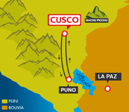 Tourist Bus Cusco to Puno to Cusco (Peru Hop)