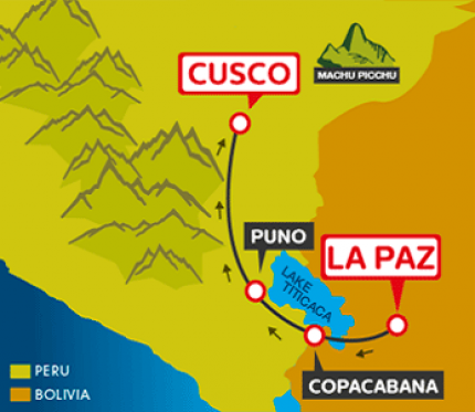 Tourist Bus La Paz to Copacabana to Puno to Cusco (Bolivia Hop)