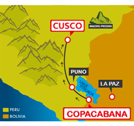 Tourist Bus Copacabana to Puno to Cusco (Bolivia Hop)